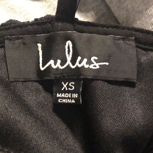 Womens Juniors Lulus Black Lace Dress XS‎ - Picture 5 of 5